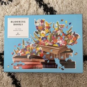 Galison Blooming Books 750 Piece Shaped Puzzle